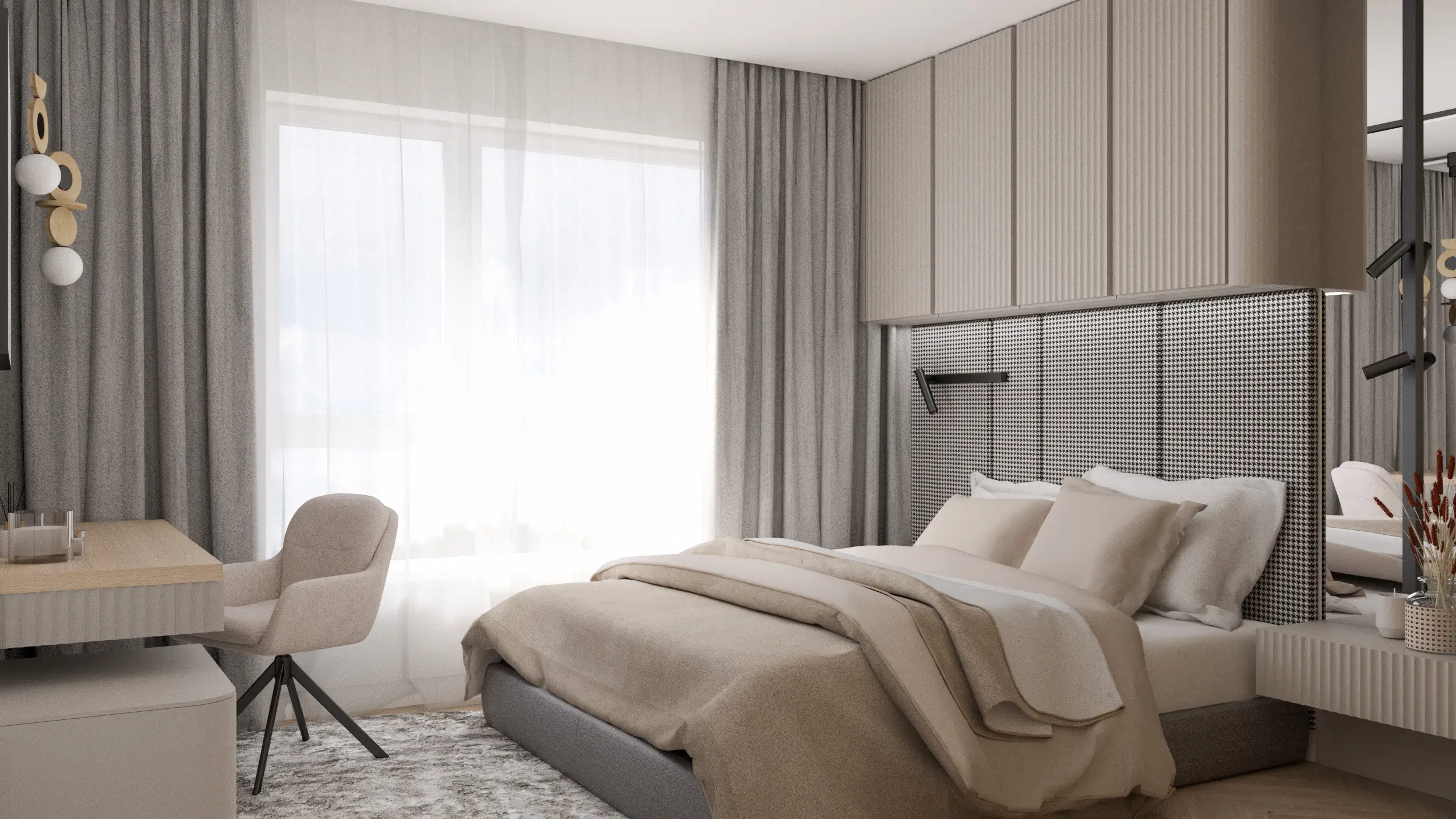 kaszmirowa sypialnia