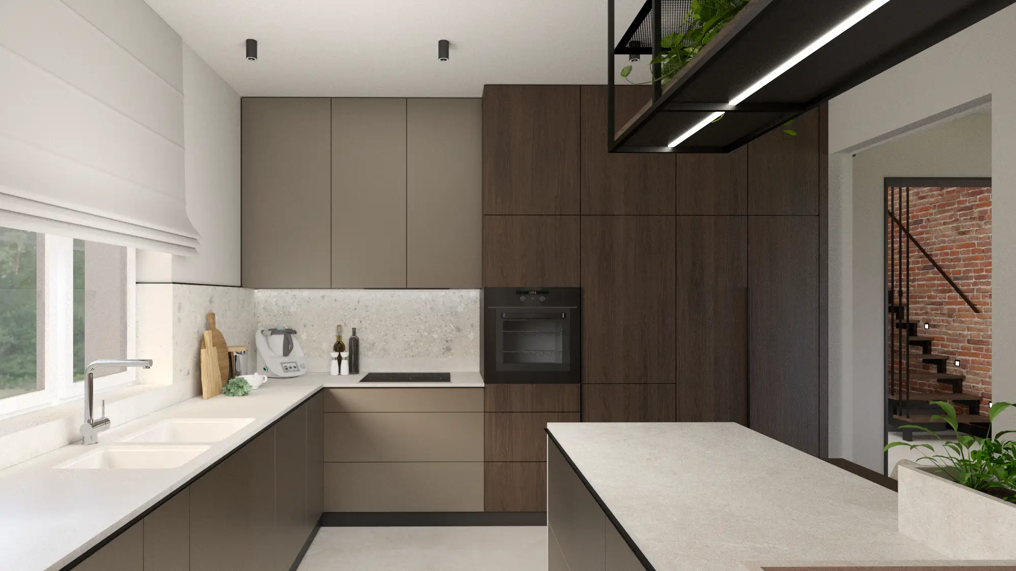 wysoka zabudowa kuchenna