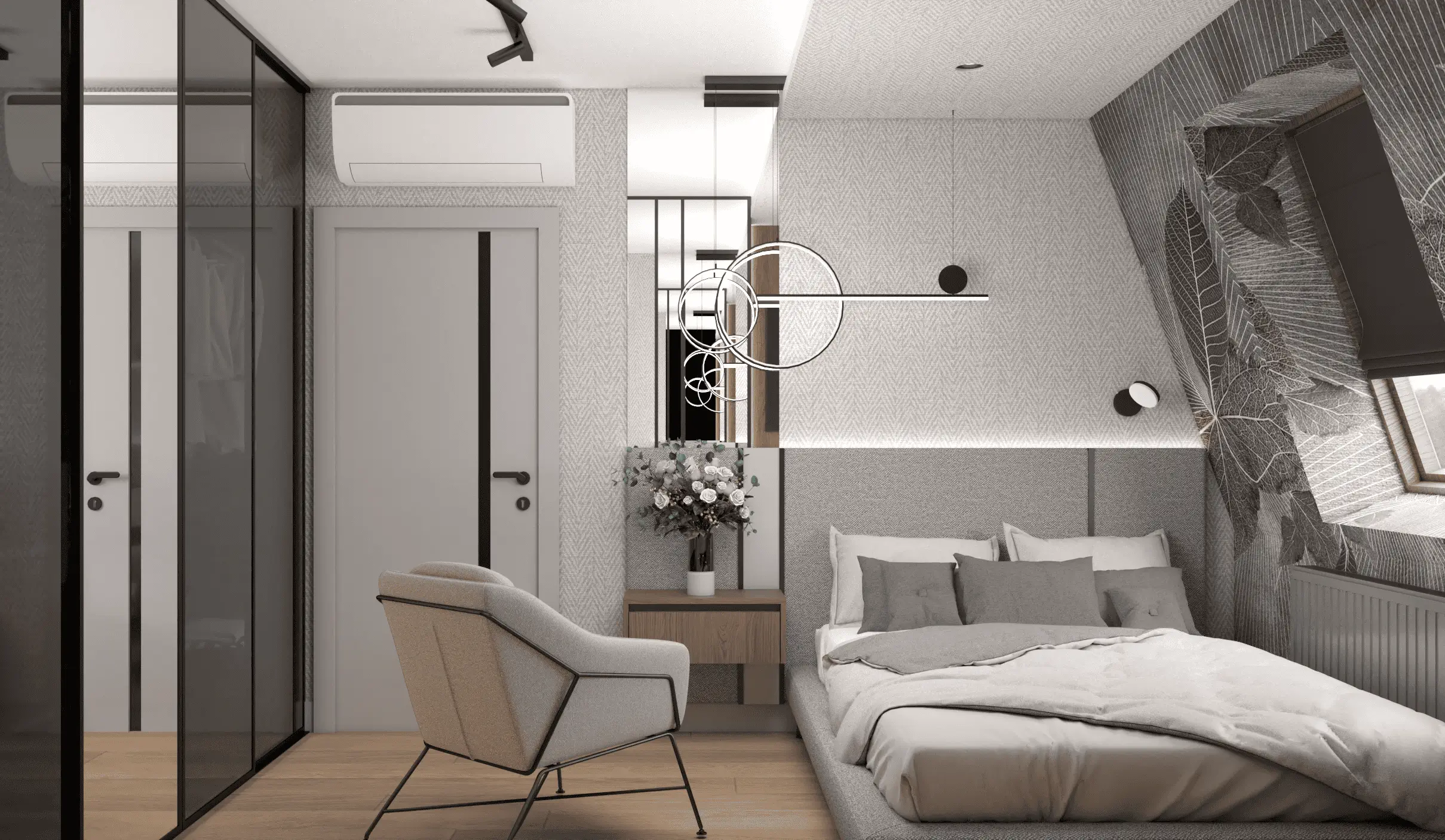 sypialnia na poddaszu